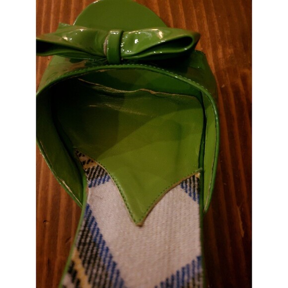 Isaac Mizrahi Green Slides Sandals Size 10 - Picture 7 of 7